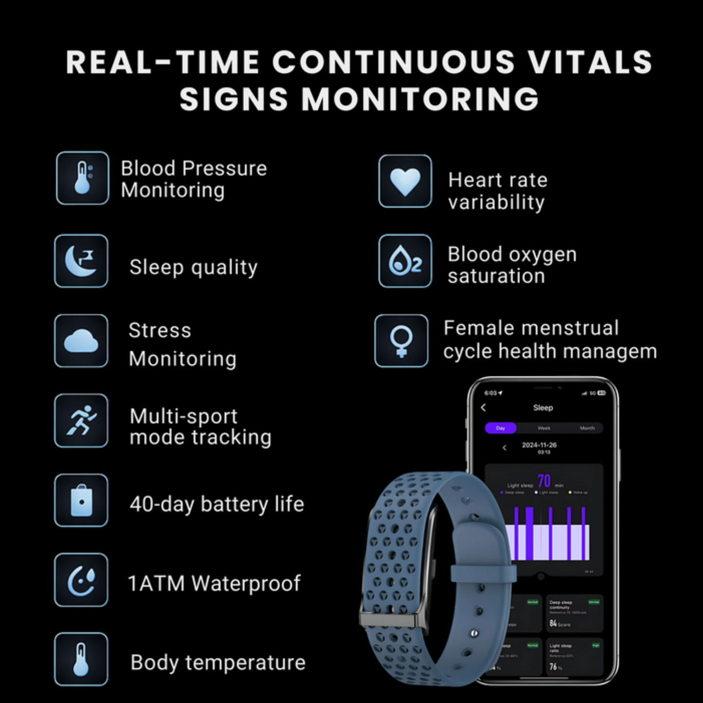 Zoxzy™ - Wellness Smart Band